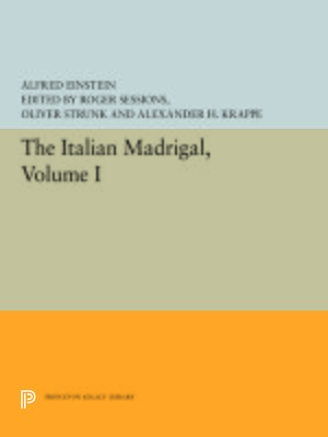 cover image of The Italian Madrigal, Volume 1